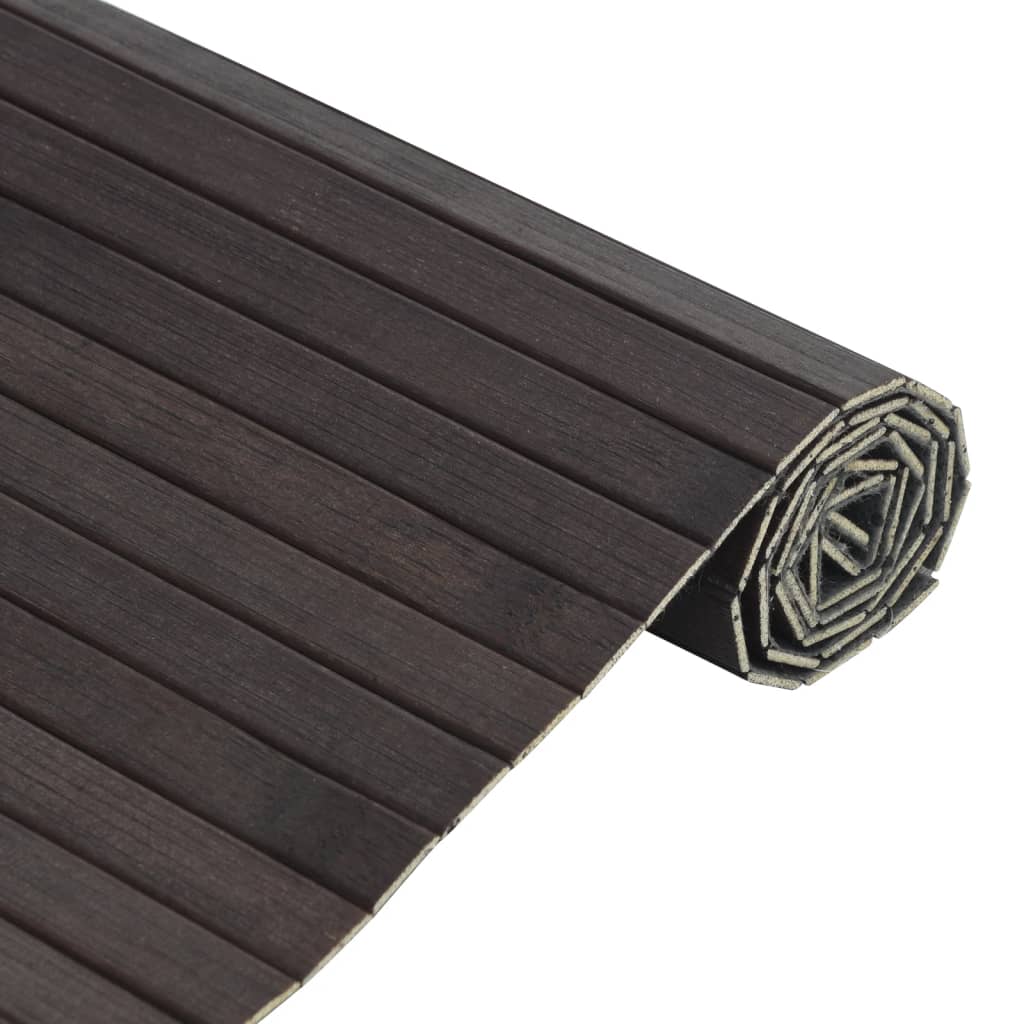 Tappeto Rettangolare Marrone Scuro 70x400 cm in BambÃ¹