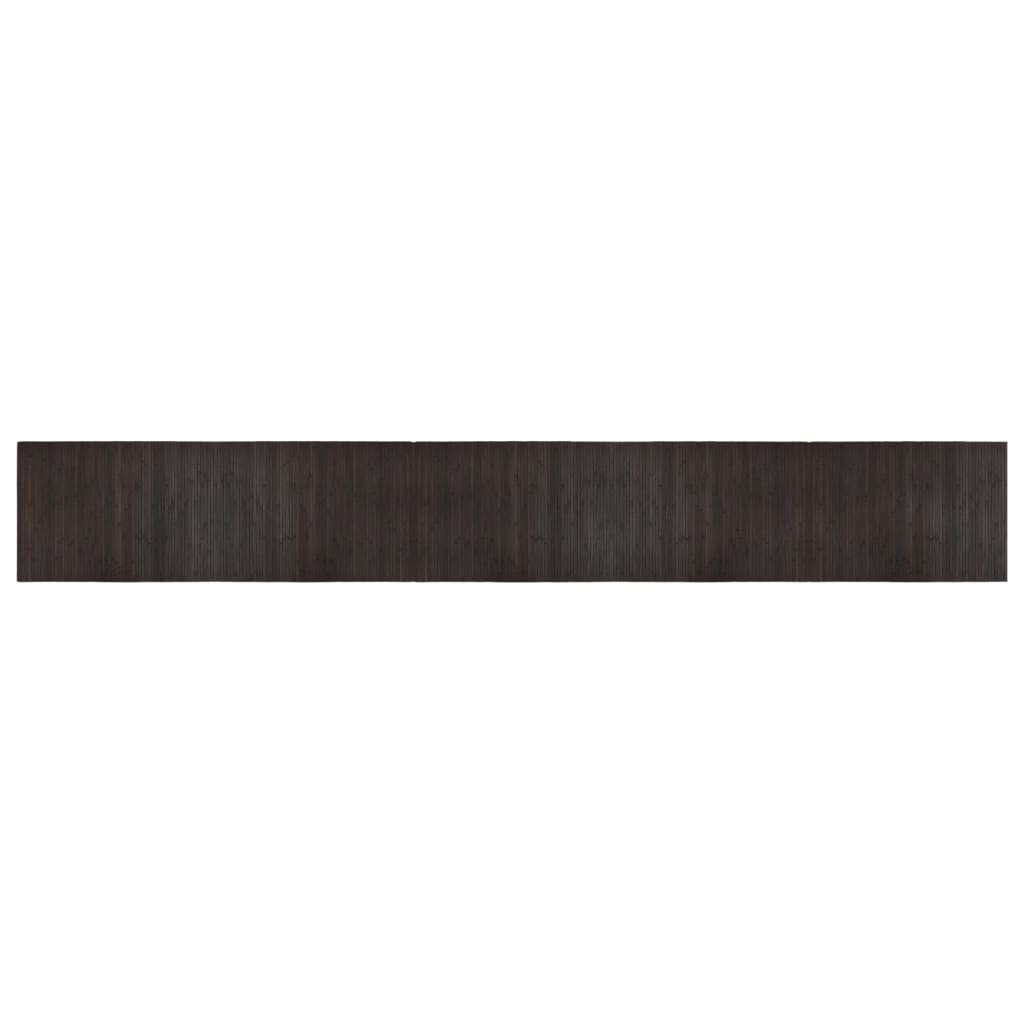 Tappeto Rettangolare Marrone Scuro 70x500 cm in BambÃ¹