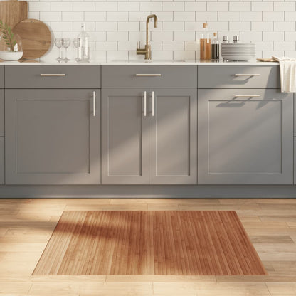 Tappeto Rettangolare Marrone 80x100 cm in BambÃ¹