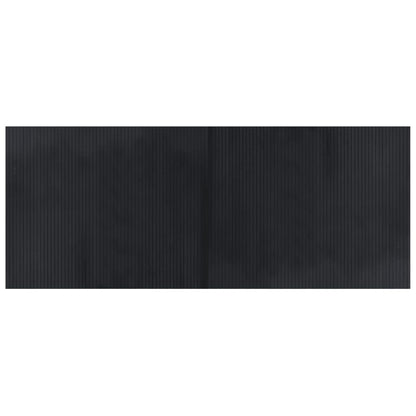Tappeto Rettangolare Nero 80x200 cm in BambÃ¹