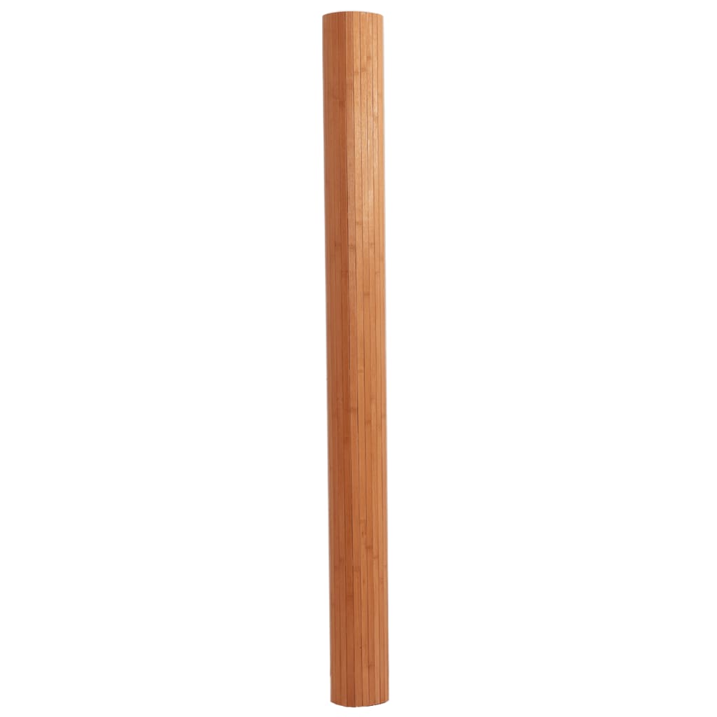 Tappeto Rettangolare Marrone 80x200 cm in BambÃƒÂ¹