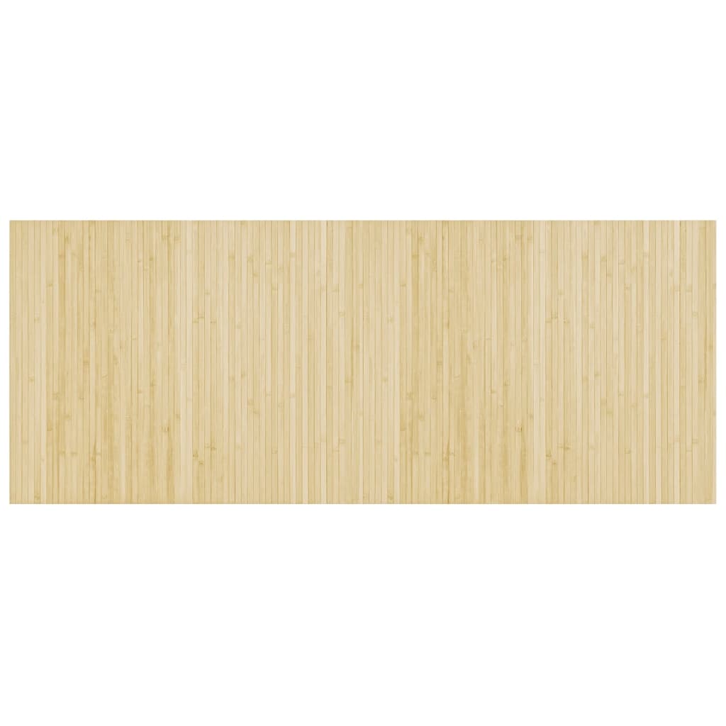 Tappeto Rettangolare Natura Chiaro 80x200 cm in BambÃƒÂ¹
