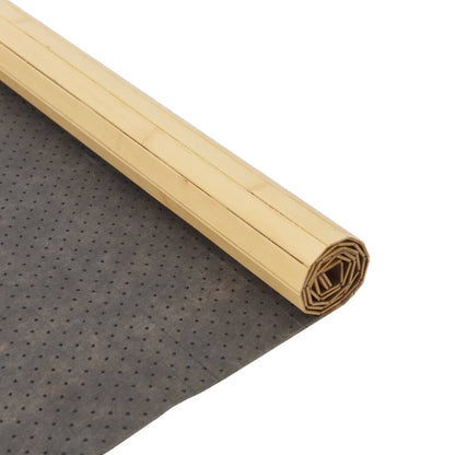 Tappeto Rettangolare Natura Chiaro 80x200 cm in BambÃƒÂ¹