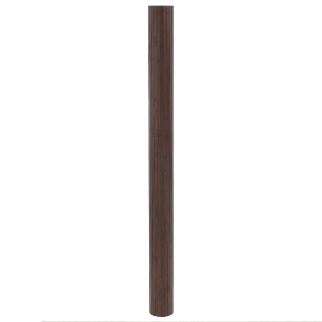 Tappeto Rettangolare Marrone Scuro 80x200 cm in BambÃ¹