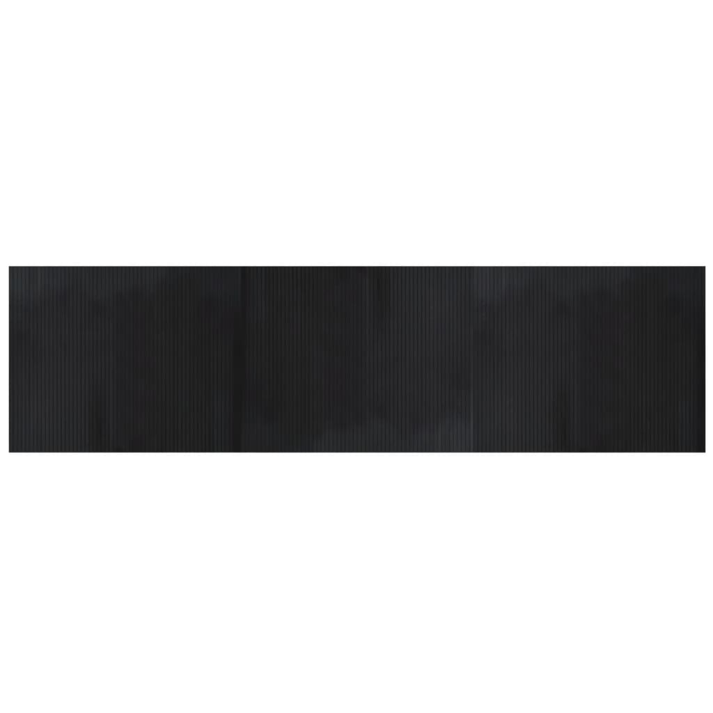 Tappeto Rettangolare Nero 80x300 cm in BambÃ¹