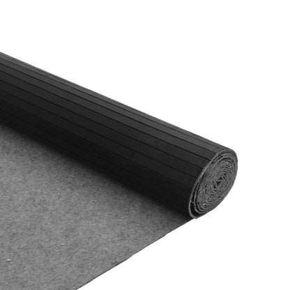 Tappeto Rettangolare Nero 80x300 cm in BambÃ¹