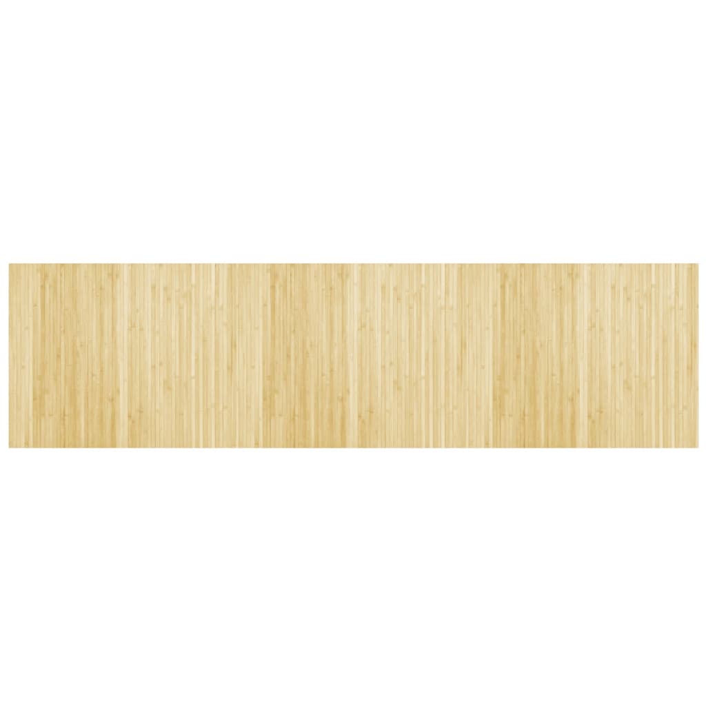 Tappeto Rettangolare Natura Chiaro 80x300 cm in BambÃ¹