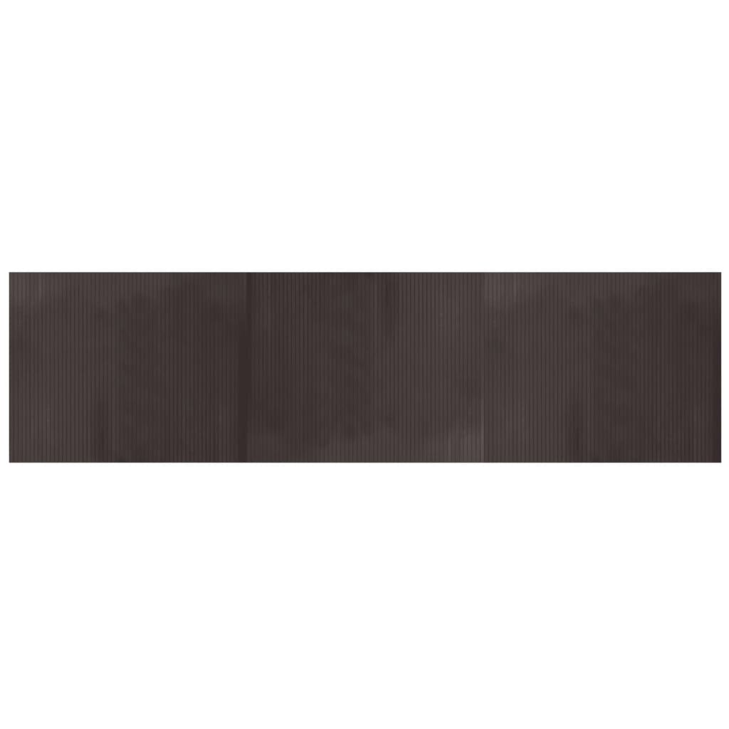 Tappeto Rettangolare Marrone Scuro 80x300 cm in BambÃ¹