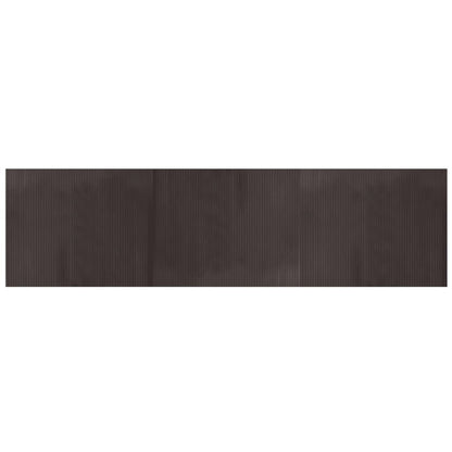 Tappeto Rettangolare Marrone Scuro 80x300 cm in BambÃ¹