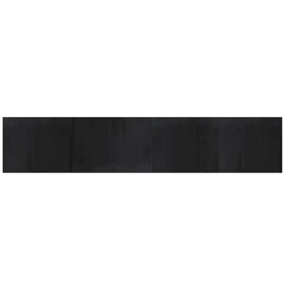 Tappeto Rettangolare Nero 80x400 cm in BambÃ¹
