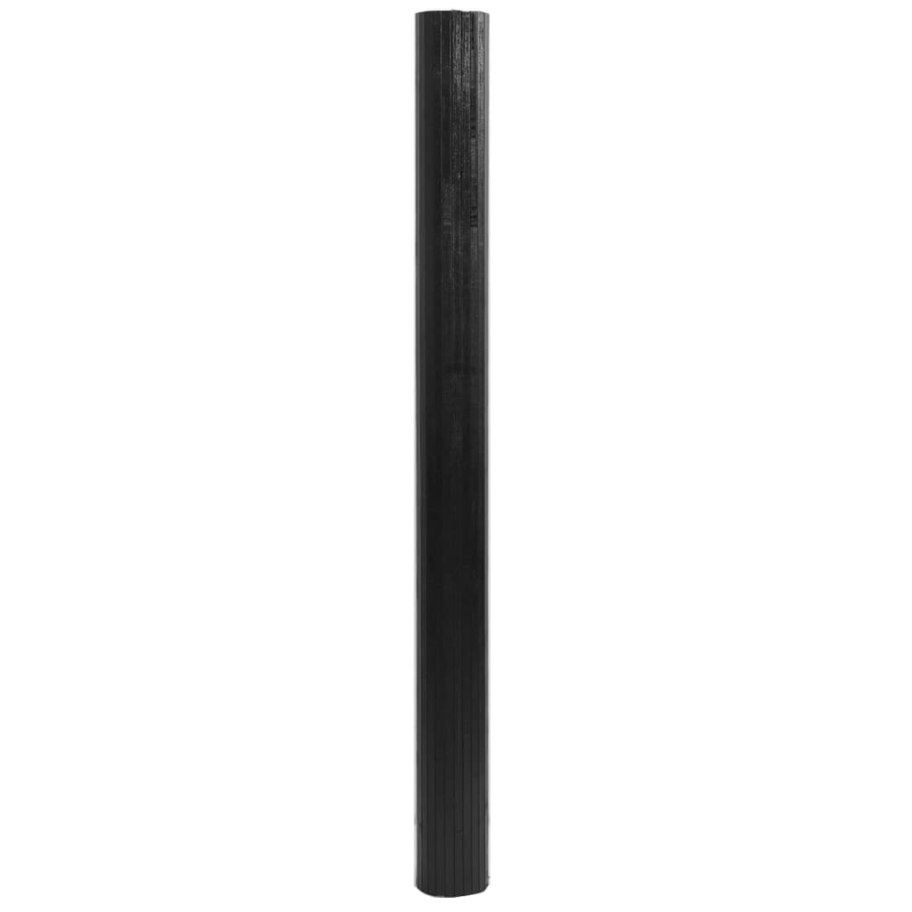 Tappeto Rettangolare Nero 80x400 cm in BambÃ¹