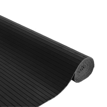Tappeto Rettangolare Nero 80x400 cm in BambÃ¹