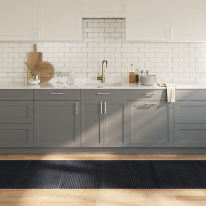 Tappeto Rettangolare Nero 80x400 cm in BambÃ¹