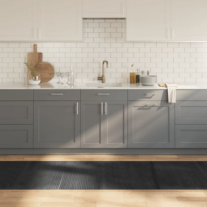 Tappeto Rettangolare Grigio 80x400 cm in BambÃ¹