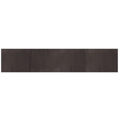 Tappeto Rettangolare Marrone Scuro 80x400 cm in BambÃ¹