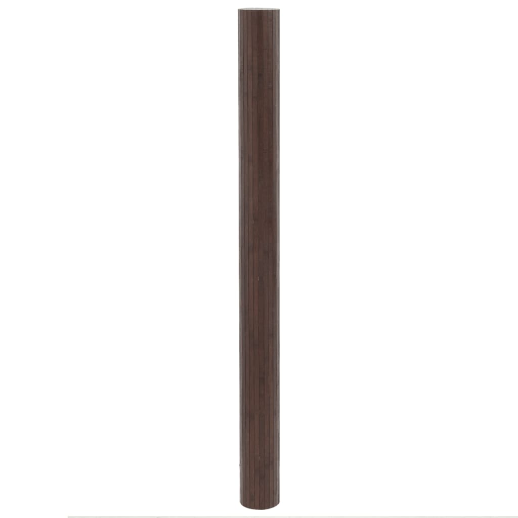 Tappeto Rettangolare Marrone Scuro 80x400 cm in BambÃ¹