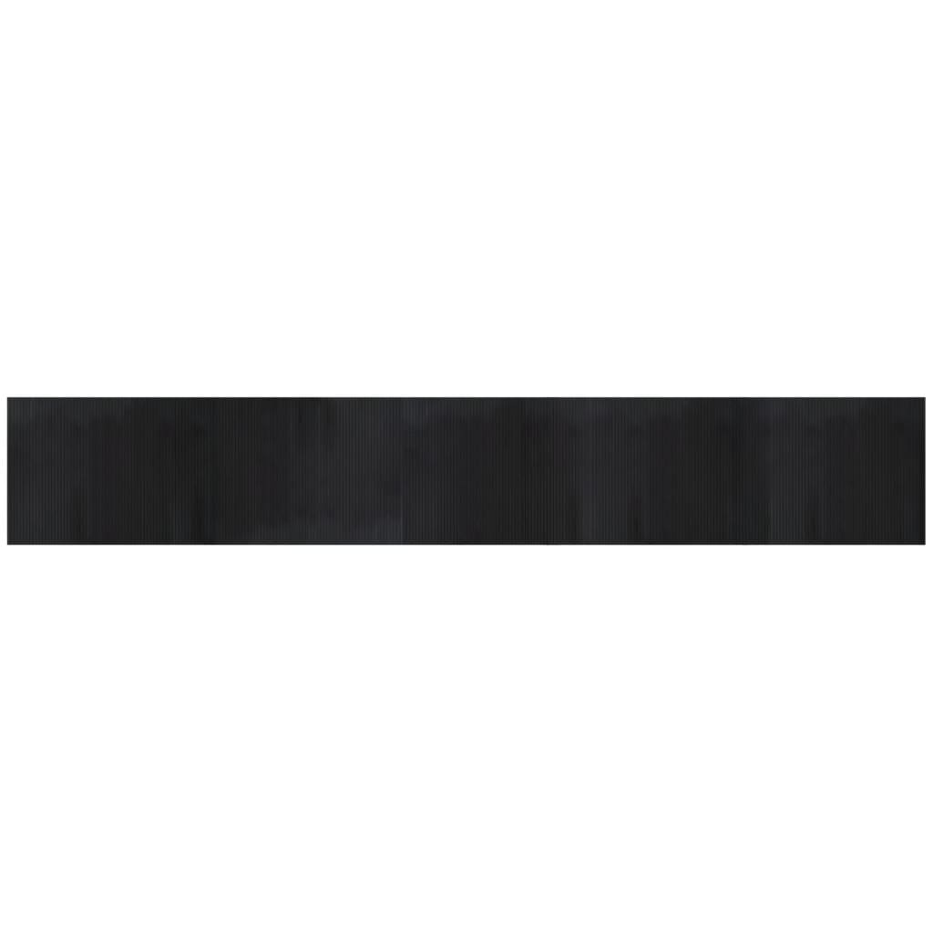 Tappeto Rettangolare Nero 80x500 cm in BambÃ¹