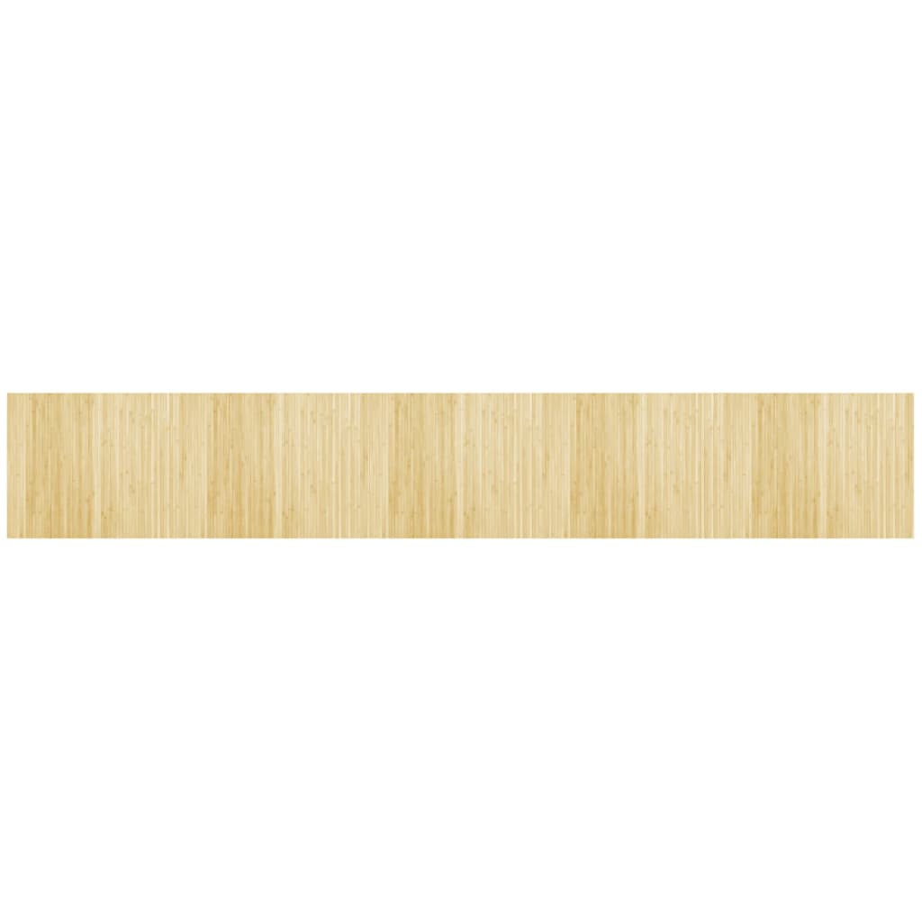 Tappeto Rettangolare Natura Chiaro 80x500 cm in BambÃ¹