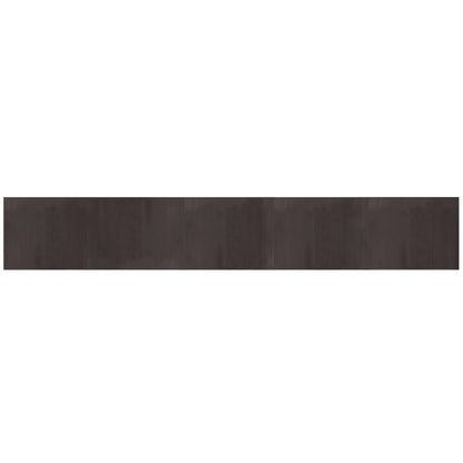 Tappeto Rettangolare Marrone Scuro 80x500 cm in BambÃ¹