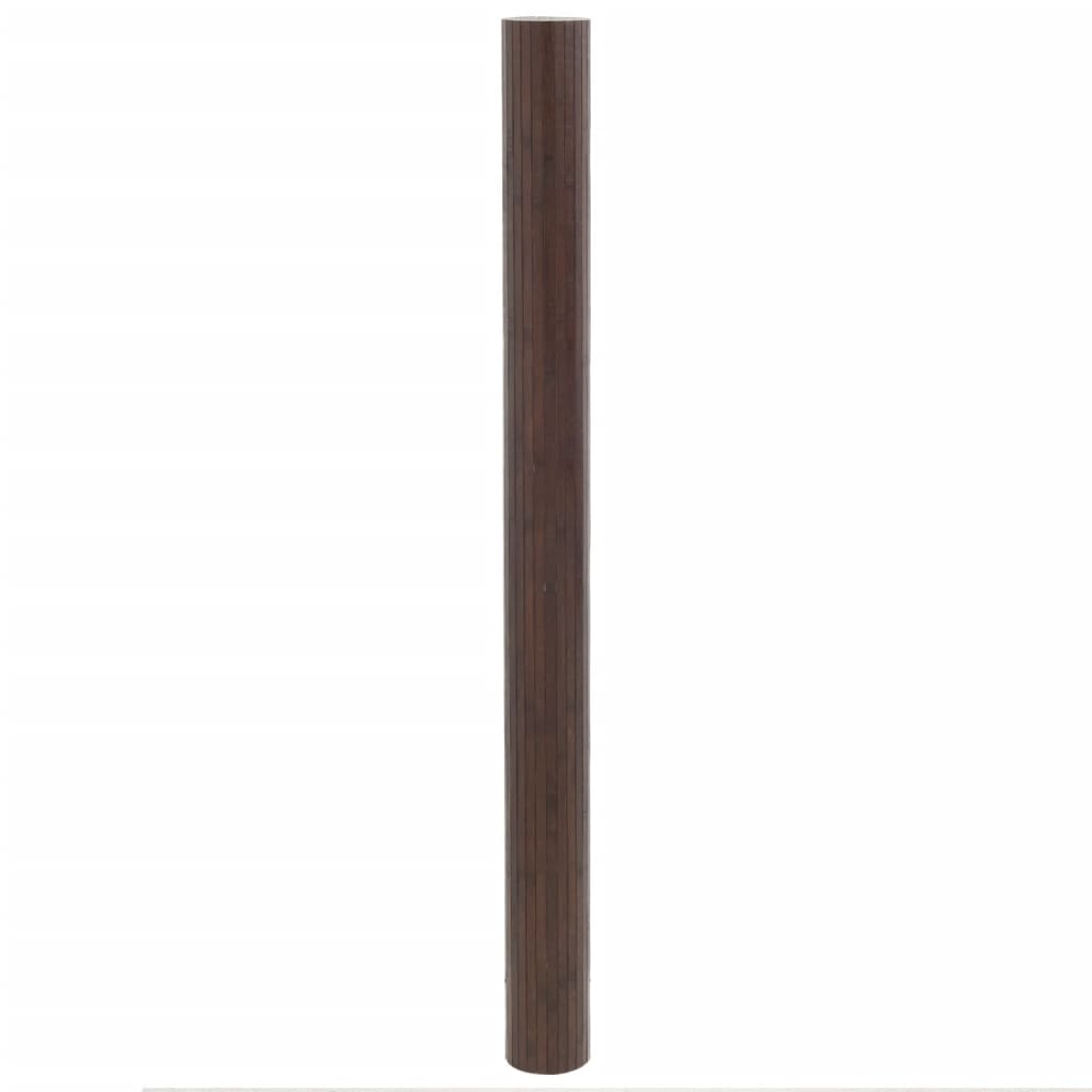 Tappeto Rettangolare Marrone Scuro 80x500 cm in BambÃ¹