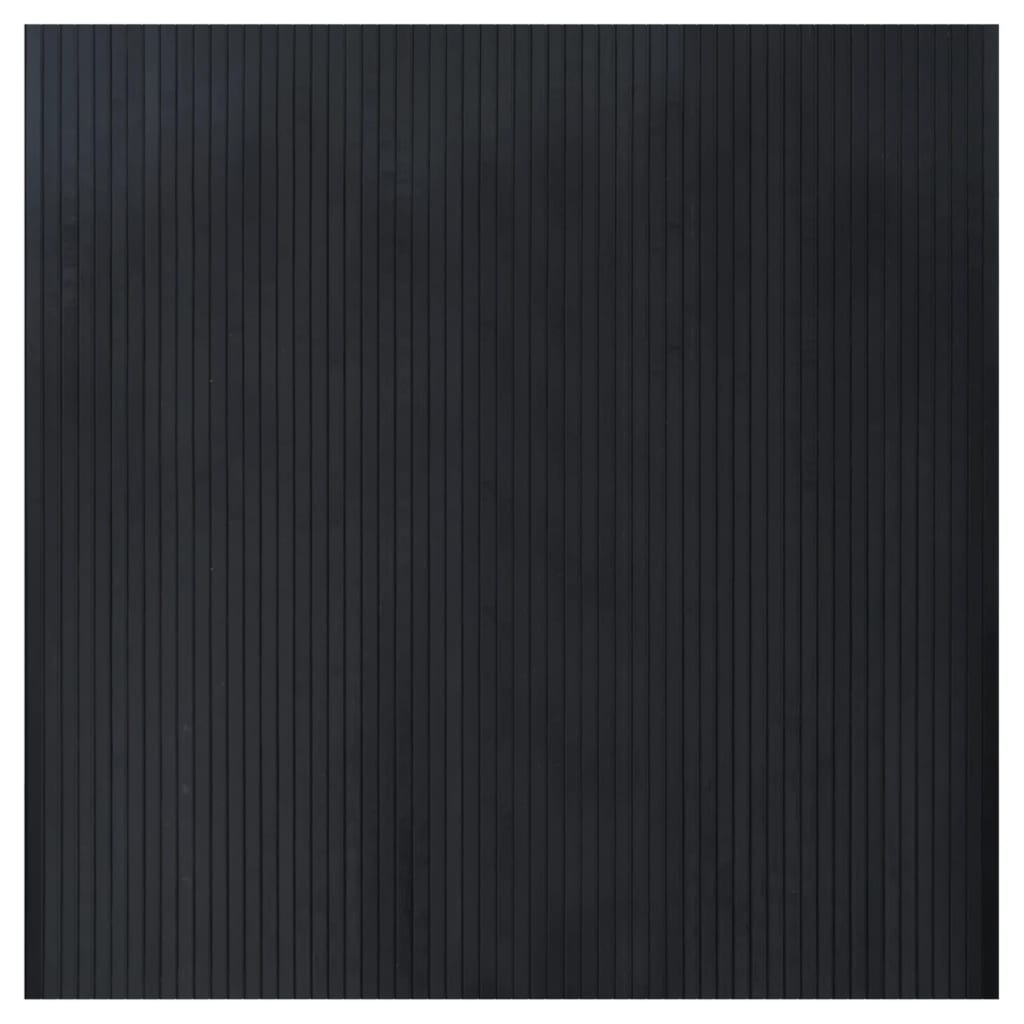 Tappeto Rettangolare Nero 100x100 cm in BambÃ¹