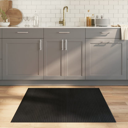 Tappeto Rettangolare Nero 100x100 cm in BambÃ¹