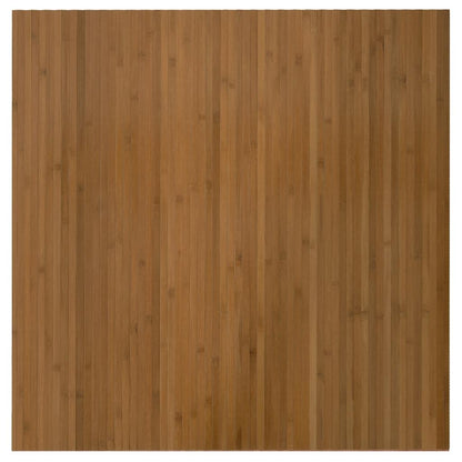 Tappeto Rettangolare Marrone 100x100 cm in BambÃƒÆ’Ã‚Â¹