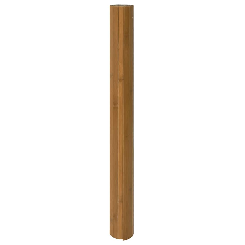 Tappeto Rettangolare Marrone 100x100 cm in BambÃƒÆ’Ã‚Â¹
