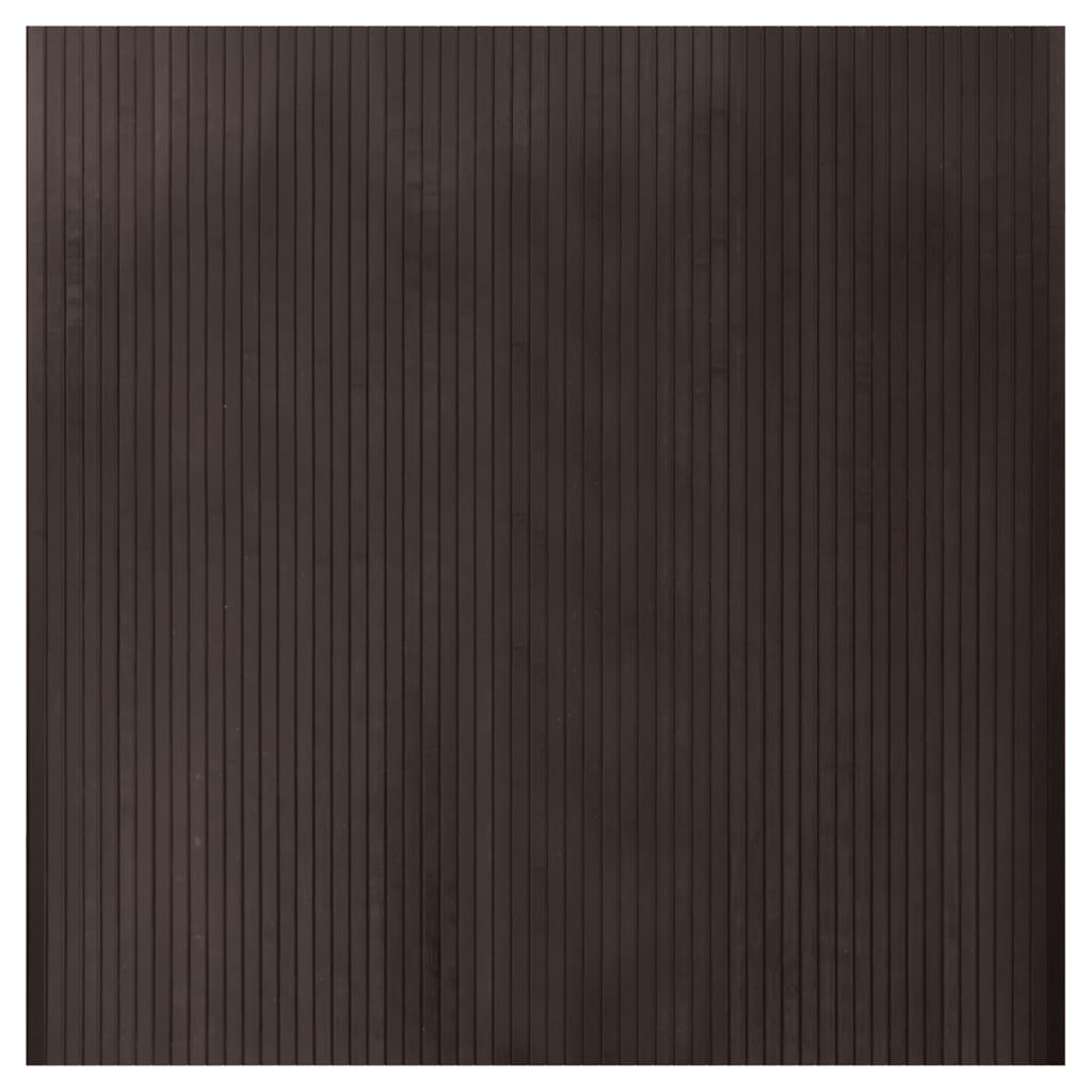 Tappeto Rettangolare Marrone Scuro 100x100 cm in BambÃ¹