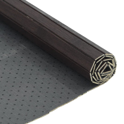 Tappeto Rettangolare Marrone Scuro 100x100 cm in BambÃ¹
