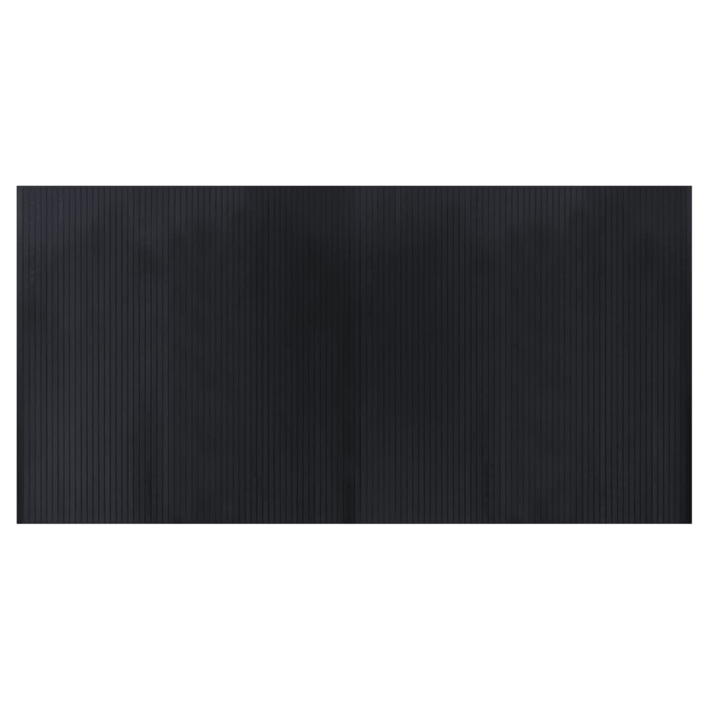 Tappeto Rettangolare Nero 100x200 cm in BambÃ¹