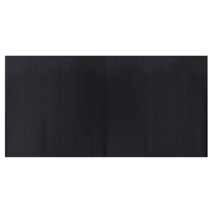 Tappeto Rettangolare Nero 100x200 cm in BambÃ¹