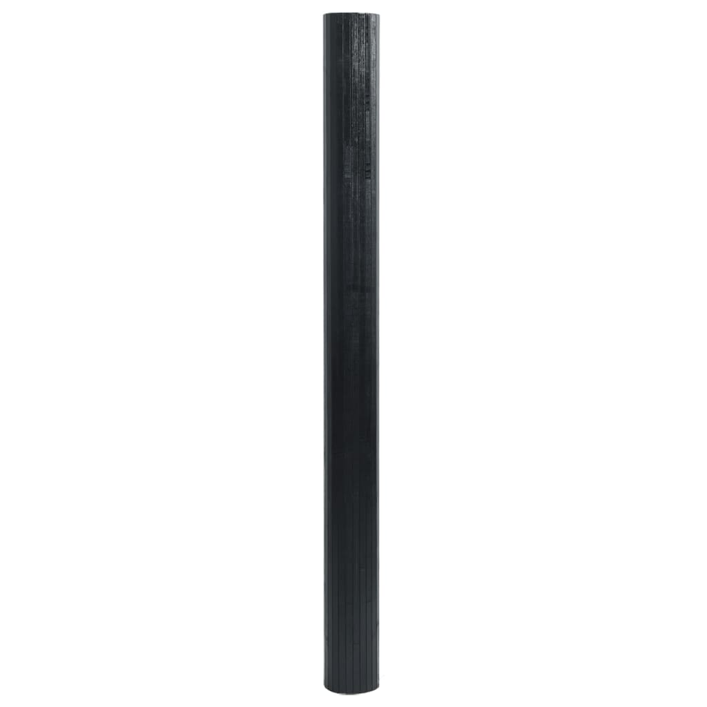 Tappeto Rettangolare Nero 100x200 cm in BambÃ¹