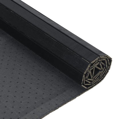 Tappeto Rettangolare Nero 100x200 cm in BambÃ¹