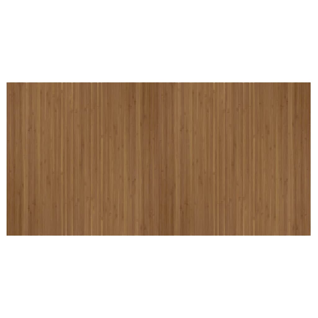 Tappeto Rettangolare Marrone 100x200 cm in BambÃ¹