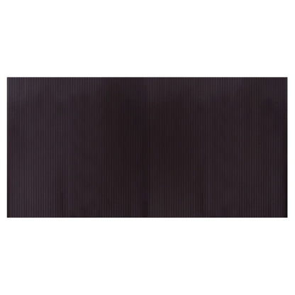 Tappeto Rettangolare Marrone Scuro 100x200 cm in BambÃ¹