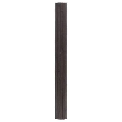 Tappeto Rettangolare Marrone Scuro 100x200 cm in BambÃ¹