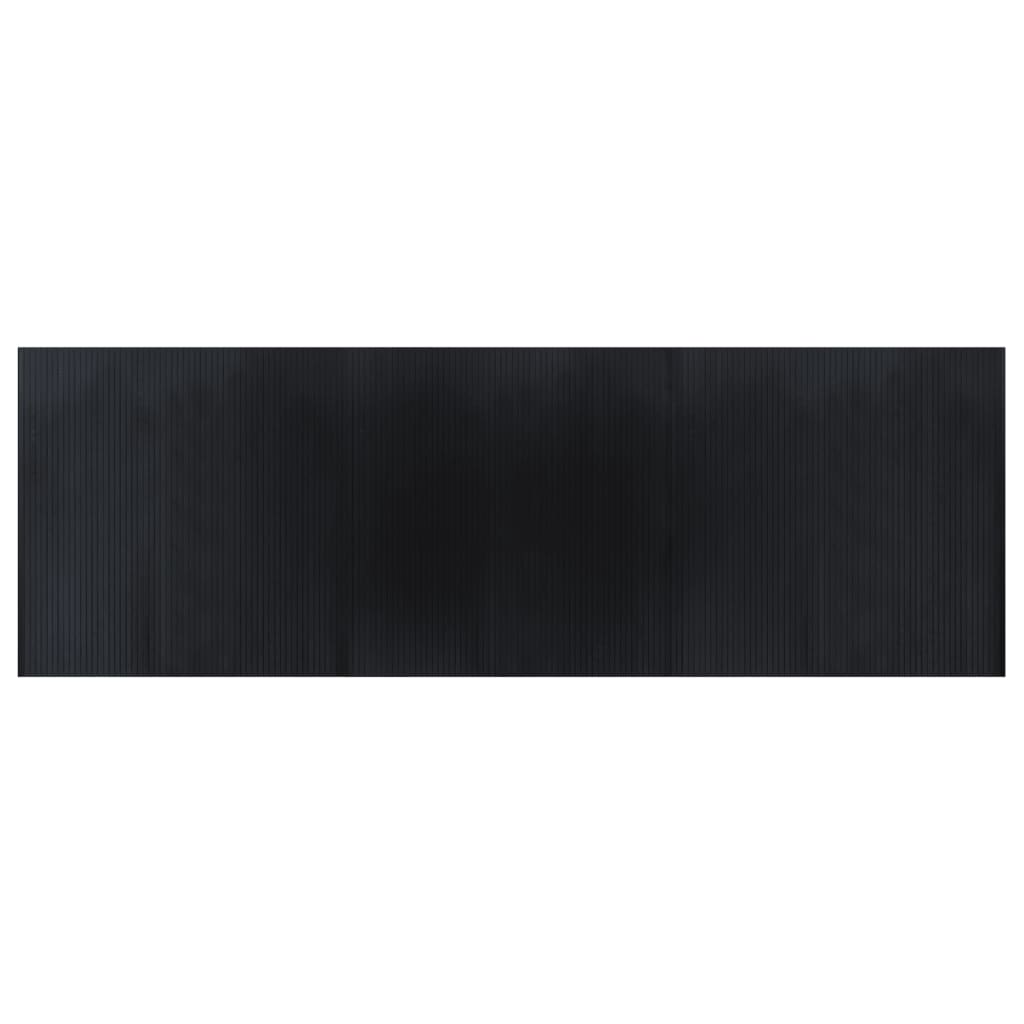Tappeto Rettangolare Nero 100x300 cm in BambÃ¹