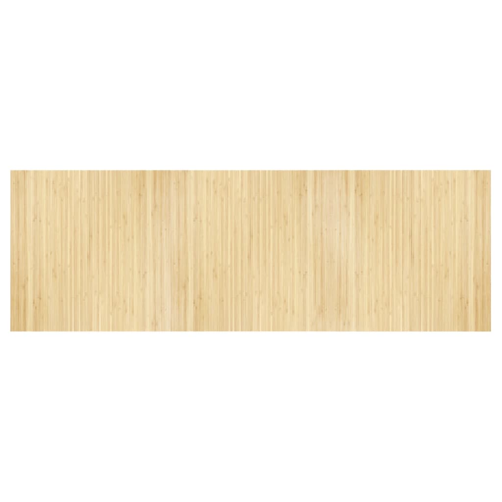 Tappeto Rettangolare Naturale Chiaro 100x300 cm in BambÃ¹