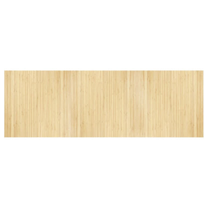 Tappeto Rettangolare Naturale Chiaro 100x300 cm in BambÃ¹
