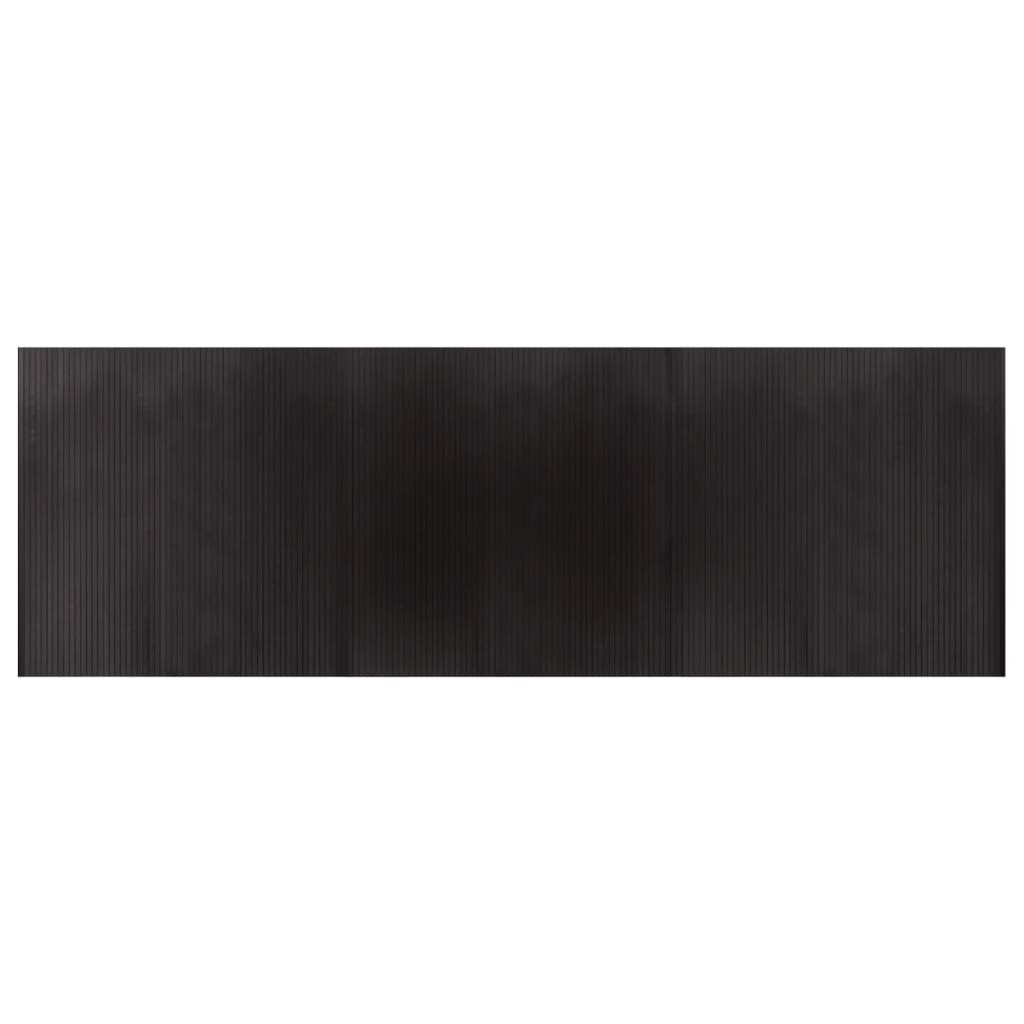 Tappeto Rettangolare Marrone Scuro 100x300 cm in BambÃ¹