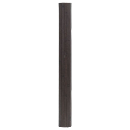 Tappeto Rettangolare Marrone Scuro 100x300 cm in BambÃ¹