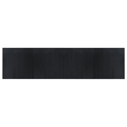 Tappeto Rettangolare Nero 100x400 cm in BambÃ¹