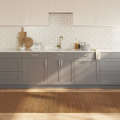 Tappeto Rettangolare Marrone 100x400 cm in BambÃ¹