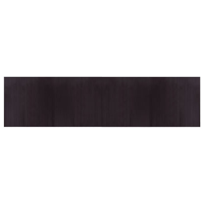 Tappeto Rettangolare Marrone Scuro 100x400 cm in BambÃ¹
