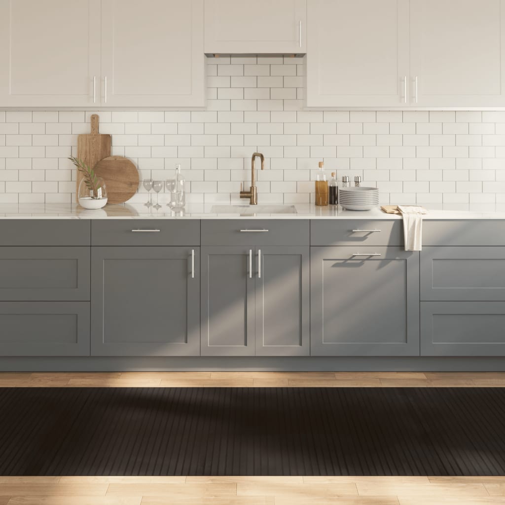 Tappeto Rettangolare Marrone Scuro 100x400 cm in BambÃ¹