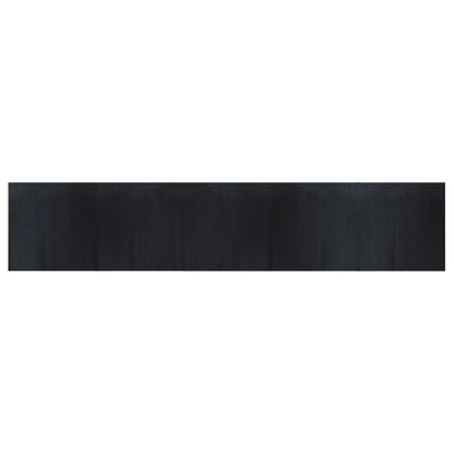 Tappeto Rettangolare Nero 100x500 cm in BambÃ¹