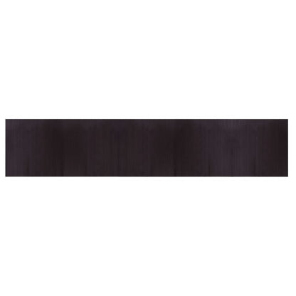 Tappeto Rettangolare Marrone Scuro 100x500 cm in BambÃ¹