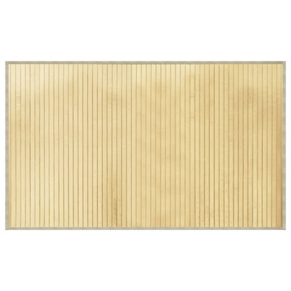 Tappeto Rettangolare Naturale Chiaro 60x100 cm in BambÃ¹