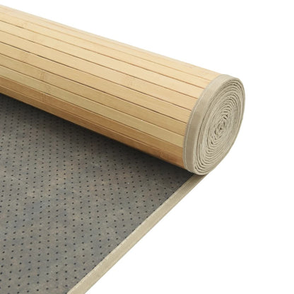 Tappeto Rettangolare Naturale Chiaro 60x100 cm in BambÃ¹